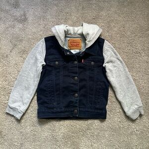 Levi's Kids Denim Jacket with Gray Sleeves size 6